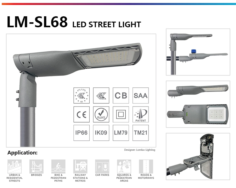 Street Light Pole with Camera CCTV for Smart City LED Street Light Module 150 W Smart Street Light Control System