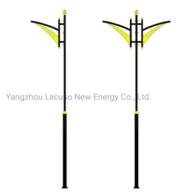 Light with and Street Steel CCTV Monitor Single 20FT Speaker Solar Camera Outdoor Lamp Posts Lights Commercial LED Pole