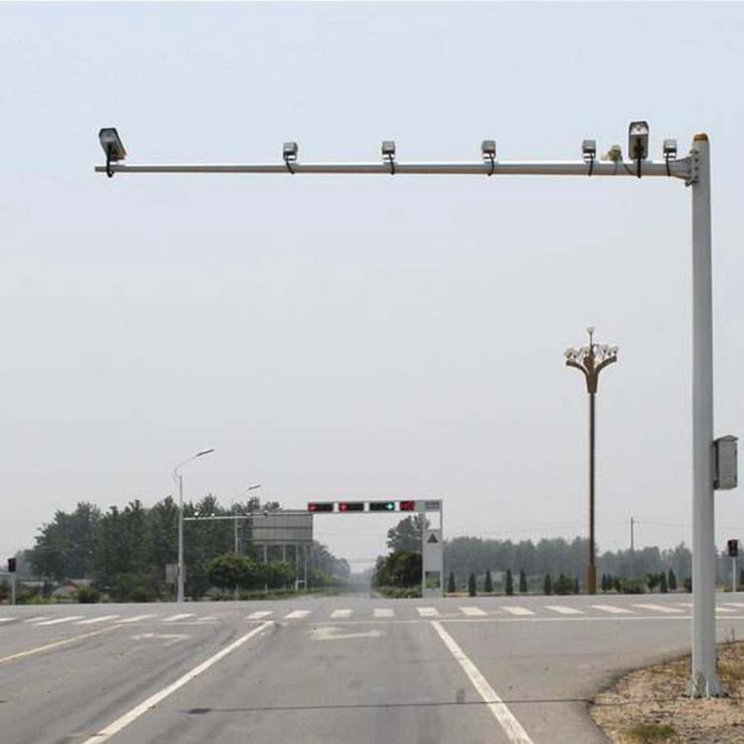 Hot DIP Galvanized Traffic Signal Monitor Light Pole CCTV Camera Monitor Poles with Camera