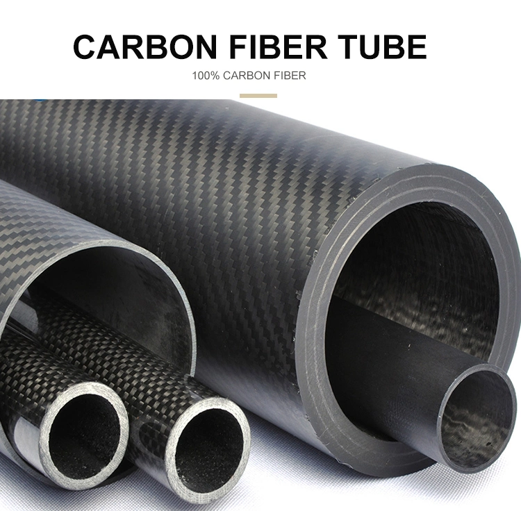 China Factory Custom 3K Rolled Carbon Fibre Tube Pipe 20mm 21mm 22mm 23mm 24mm 25mm 26mm 27mm 28mm 29mm 30mm