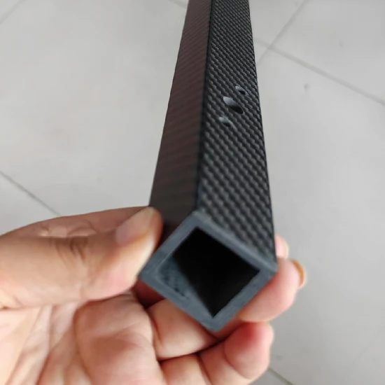 Carbon Fiber CNC Square Tube Square Carbon Fiber Tubing